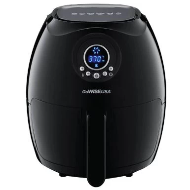 GoWISE 3.7-Quart Digital Air Fryer + 100 Recipes - Black