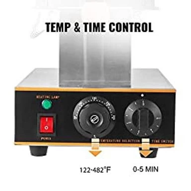 VEVOR Commercial Bubble Waffle Maker, 1400W Egg Bubble Puff Iron W/ 180 Rotatable 2 Pans & Wooden Handles, Stainless Steel Baker W/ Non-Stick Teflon Coating, 50-250/122-482 Adjustable - Image 5