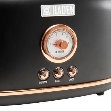 Haden Dorset 2-slice Wide Slot Stainless Steel Toaster - Red - Image 9