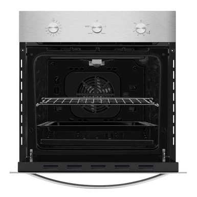 24 In. 2.3 Cu. Ft. Single Gas Wall Oven - Bake Broil Rotisserie Functions - Built-in Timer - Convection Fan In Stainless Steel - 24" - Image 4