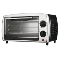 Brentwood 9-LITER (4 SLICE) TOASTER OVEN BROILER (BLACK) - Stainless Steel