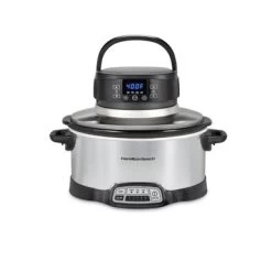 Hamilton Beach 2-in-1 6 Quart Air Fry Slow Cooker - Stainless Steel