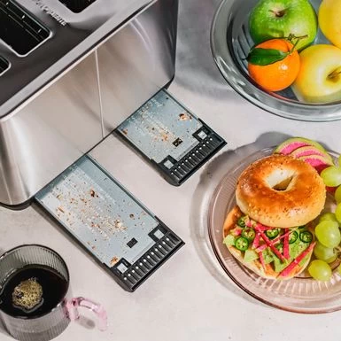 Bella Pro Series - 4-Slice Wide-Slot Toaster - Stainless Steel - Image 3