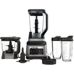 Ninja - Professional Plus Kitchen System With Auto-iQ & (2) 24oz Single-Serve Cups - Black/Stainless Steel
