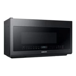 Samsung 2.1 Cu. Ft. Fingerprint Resistant Black Stainless Steel Over-the-range Microwave With Sensor Cooking