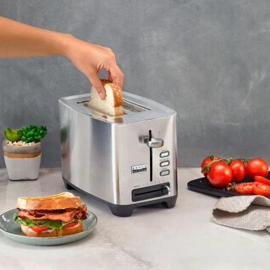 Bella Pro Series - 2-Slice Extra-Wide-Slot Toaster - Stainless Steel - Image 3