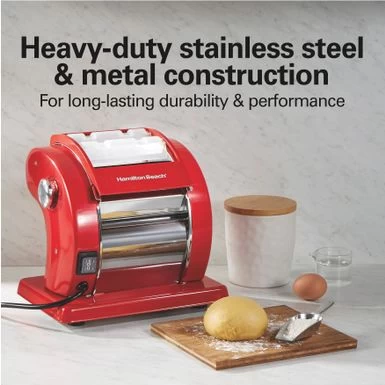 Hamilton Beach Electric Pasta Machine - Red - Image 6
