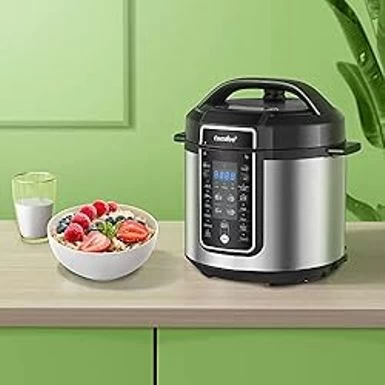 COMFEE Pressure Cooker 6 Quart With 12 Presets, Multi-Functional Programmable Slow Cooker, Rice Cooker, Steamer, Saut Pan, Egg Cooker, Warmer And More - Image 10