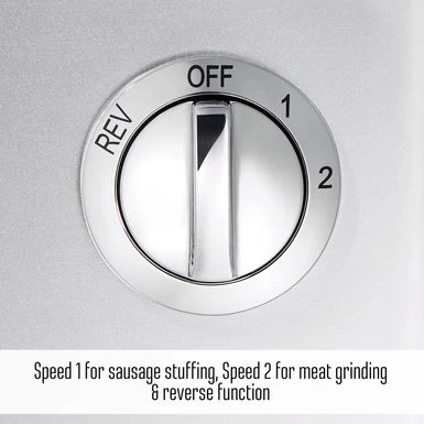 Weston 12 Heavy Duty Electric Meat Grinder - Silver - Image 4