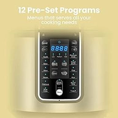 COMFEE Pressure Cooker 6 Quart With 12 Presets, Multi-Functional Programmable Slow Cooker, Rice Cooker, Steamer, Saut Pan, Egg Cooker, Warmer And More - Image 3