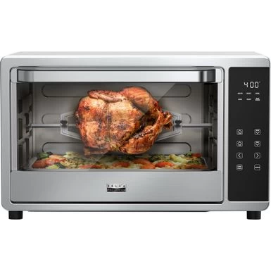 Bella Pro Series - 6-Slice Air Fryer Toaster Oven With Rotisserie - Stainless Steel