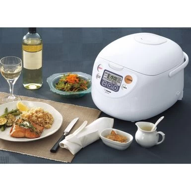 Zojirushi NS-WAC18WD Fuzzy Logic 10-Cup Rice Cooker And Warmer - Cool White - Zojirushi Fuzzy Logic 10-Cup Rice Cooker - White - Image 6