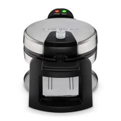 Cuisinart - Round Flip Belgian Waffle Maker - Silver