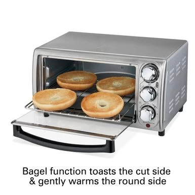 Hamilton Beach 4 Slice Toaster Oven - Stainless Steel - Image 3