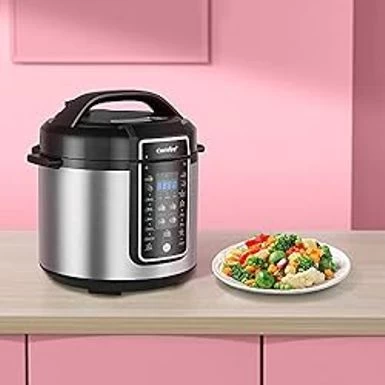 COMFEE Pressure Cooker 6 Quart With 12 Presets, Multi-Functional Programmable Slow Cooker, Rice Cooker, Steamer, Saut Pan, Egg Cooker, Warmer And More - Image 11