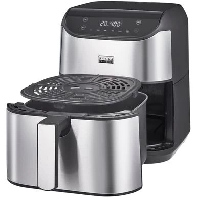 Bella Pro Series - 6-qt. Digital Air Fryer With Stainless Finish - Stainless Steel - Image 9