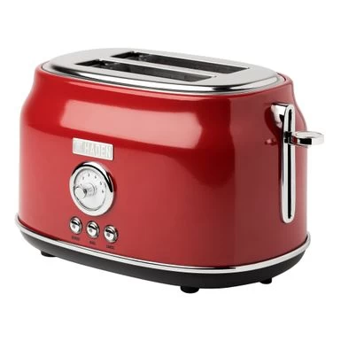 Haden Dorset 2-slice Wide Slot Stainless Steel Toaster - Red - Image 2
