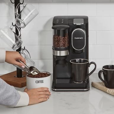 Cuisinart - Grind & Brew Single-Serve Coffeemaker - Black - Image 16