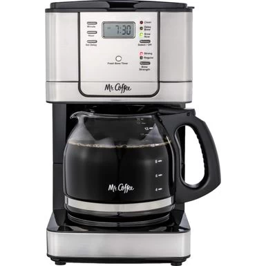 Mr. Coffee® Mr. Coffee - 12-Cup Coffee Maker With Strong Brew Selector - Stainless Steel