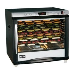 Weston Pro-1200 12-tray Digital Dehydrator (80L) - Black
