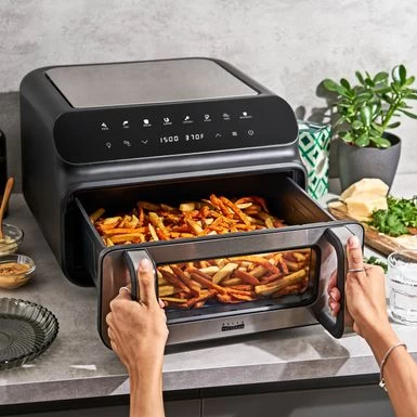 Bella Pro Series - 10.5-qt. 5-in-1 Indoor Grill And Air Fryer - Black - Image 3