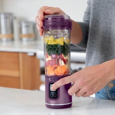 Ninja - Blast 18 Oz. Portable Blender - Passion Fruit Purple - Image 4