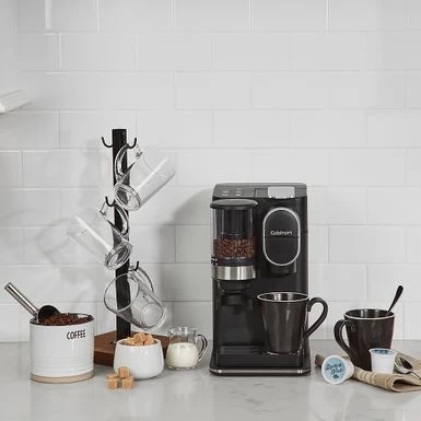 Cuisinart - Grind & Brew Single-Serve Coffeemaker - Black - Image 6