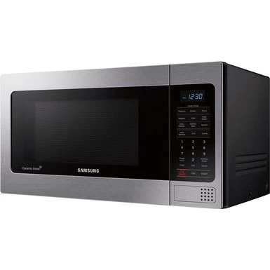 Samsung - 1.1 Cu. Ft. Countertop Microwave With Grilling Element - Stainless Steel - Image 3