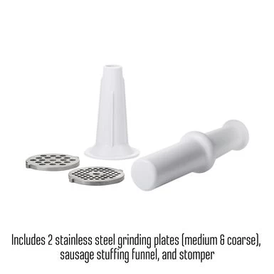 Weston 12 Heavy Duty Electric Meat Grinder - Silver - Image 3