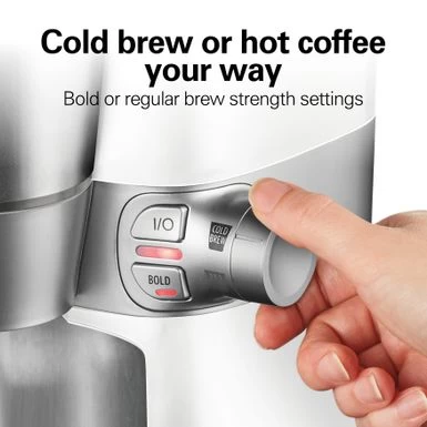 Hamilton Beach Convenient Craft Rapid Cold Brew And Hot Coffee Maker - White - Image 6