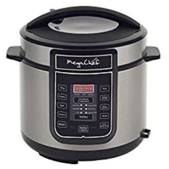 Megachef Digital Pressure Cooker, Silver, 6 Quart