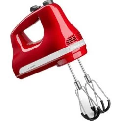 KitchenAid - 6 Speed Hand Mixer With Flex Edge Beaters - KHM6118 - Empire Red