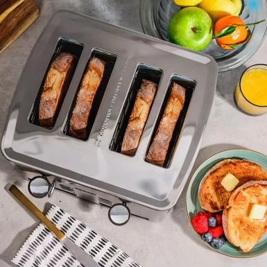 Bella Pro Series - 4-Slice Wide-Slot Toaster - Stainless Steel - Image 4