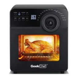 Digital 16-In-1 Air Fryer Toaster Oven - Black