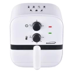 Brentwood 1 Quart Small Electric Air Fryer In White - White