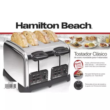 Hamilton Beach - Classic 4 Slice Toaster W/ Sure-Toast Stainless Steel - Image 9