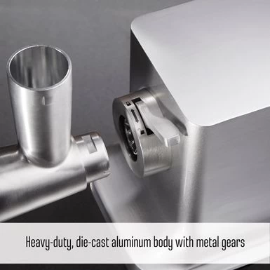 Weston 12 Heavy Duty Electric Meat Grinder - Silver - Image 5