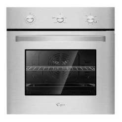 24 In. 2.3 Cu. Ft. Single Gas Wall Oven - Bake Broil Rotisserie Functions - Built-in Timer - Convection Fan In Stainless Steel - 24"