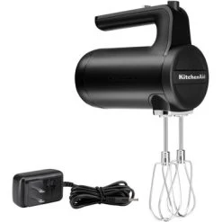 KitchenAid - Cordless 7 Speed Hand Mixer - Black Matte