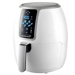 Brentwood Small 1400 Watt 4 Quart Electric Digital Air Fryer With Temperature Control In White - 4 Quart - White - 4 Quart