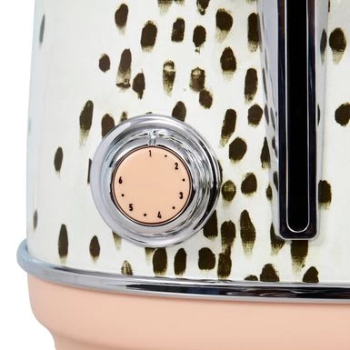 Haden Margate Poodle And Blonde 4-Slice, Wide Slot Toaster - White / Brown - Image 4