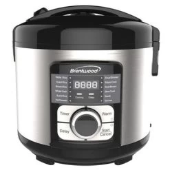 Brentwood Select 12 Function Stainless Steel Multi-Cooker In Black - 7 Quarts - Silver - 7 Quarts