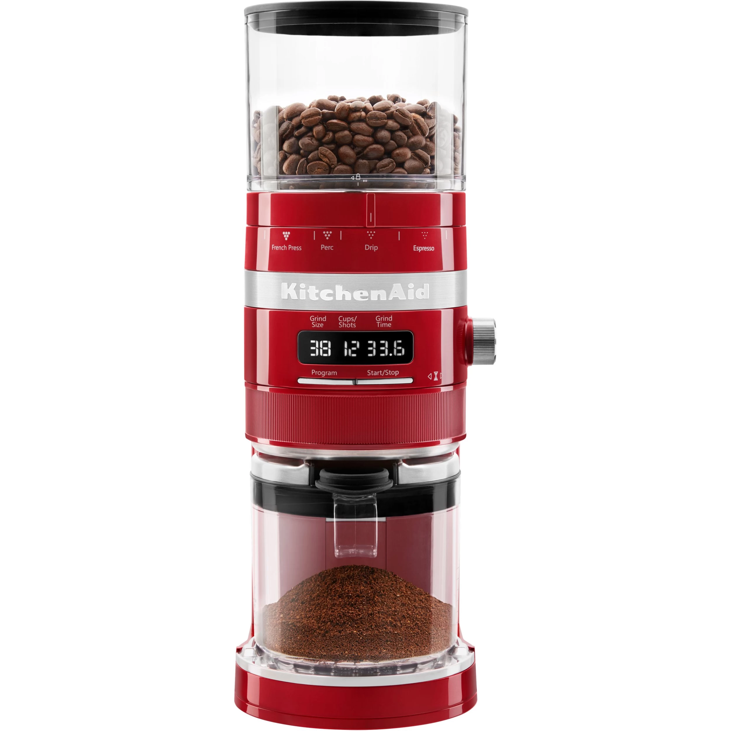 KitchenAid Burr Coffee Grinder In Empire Red - Image 5